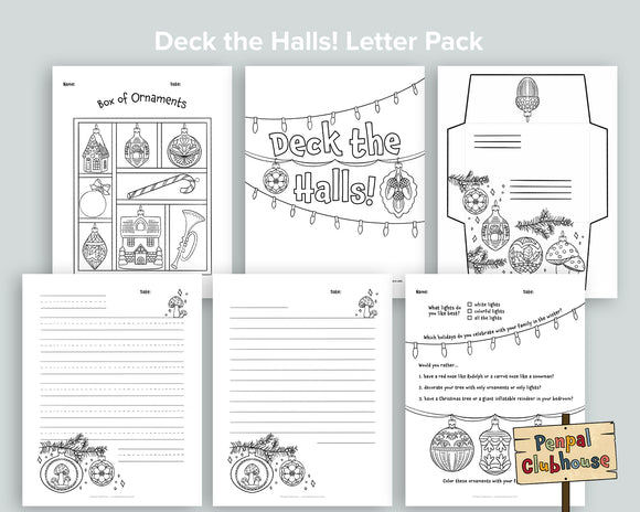 Deck the Halls! Letter Pack