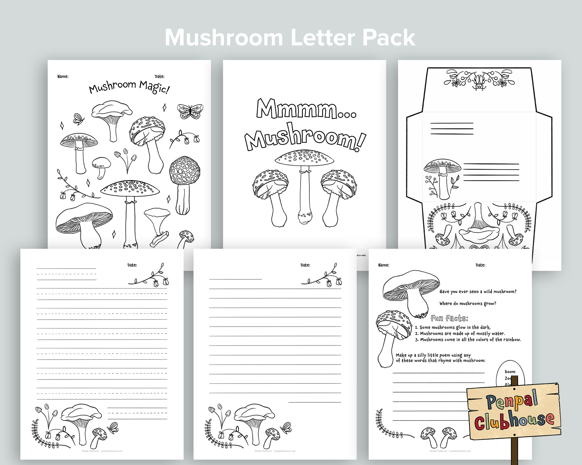 Mushroom Letter Pack