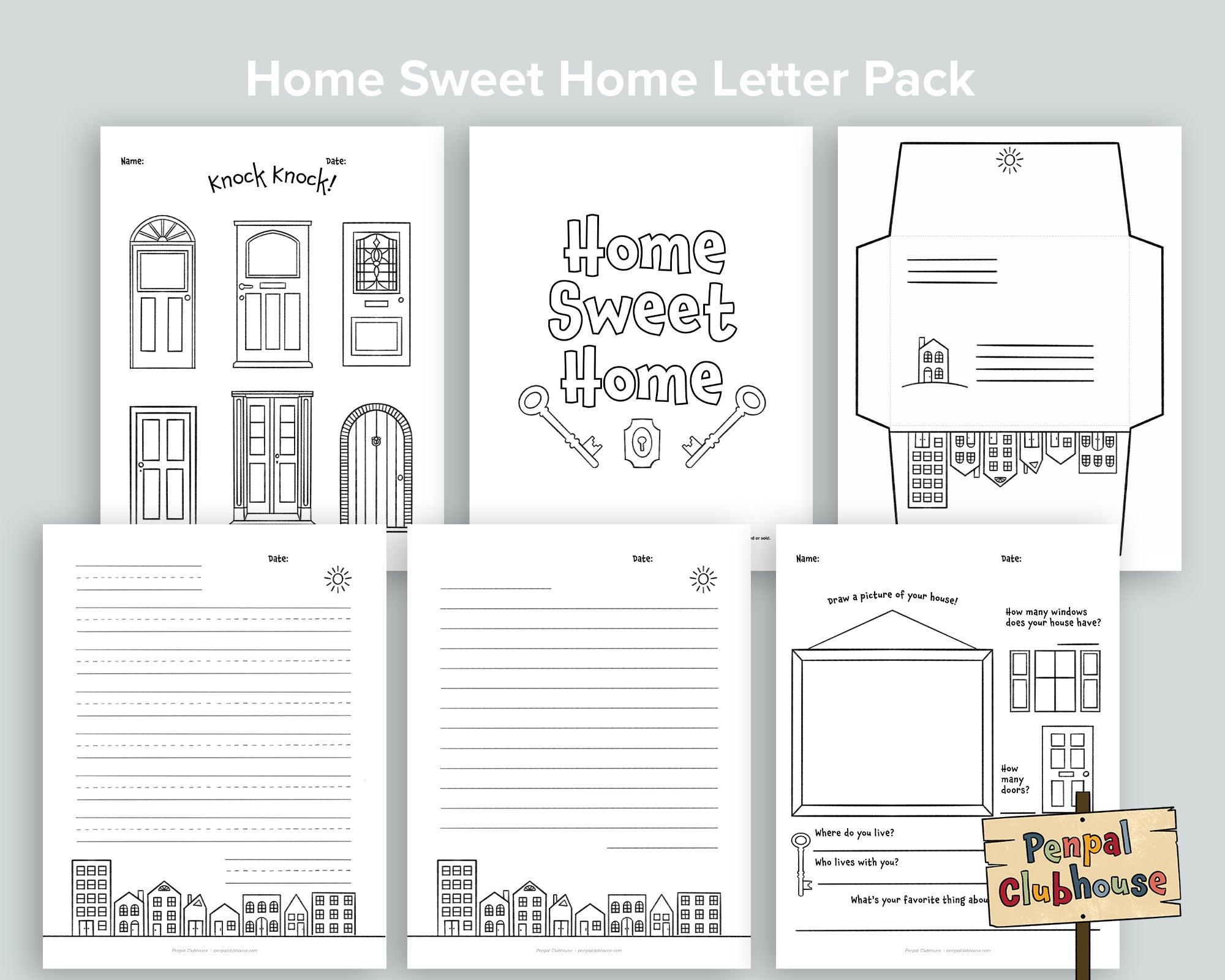 Home Sweet Home Letter Pack