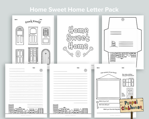 Home Sweet Home Letter Pack