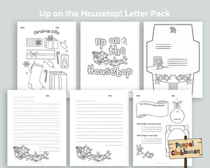 Up on the Housetop! Letter Pack
