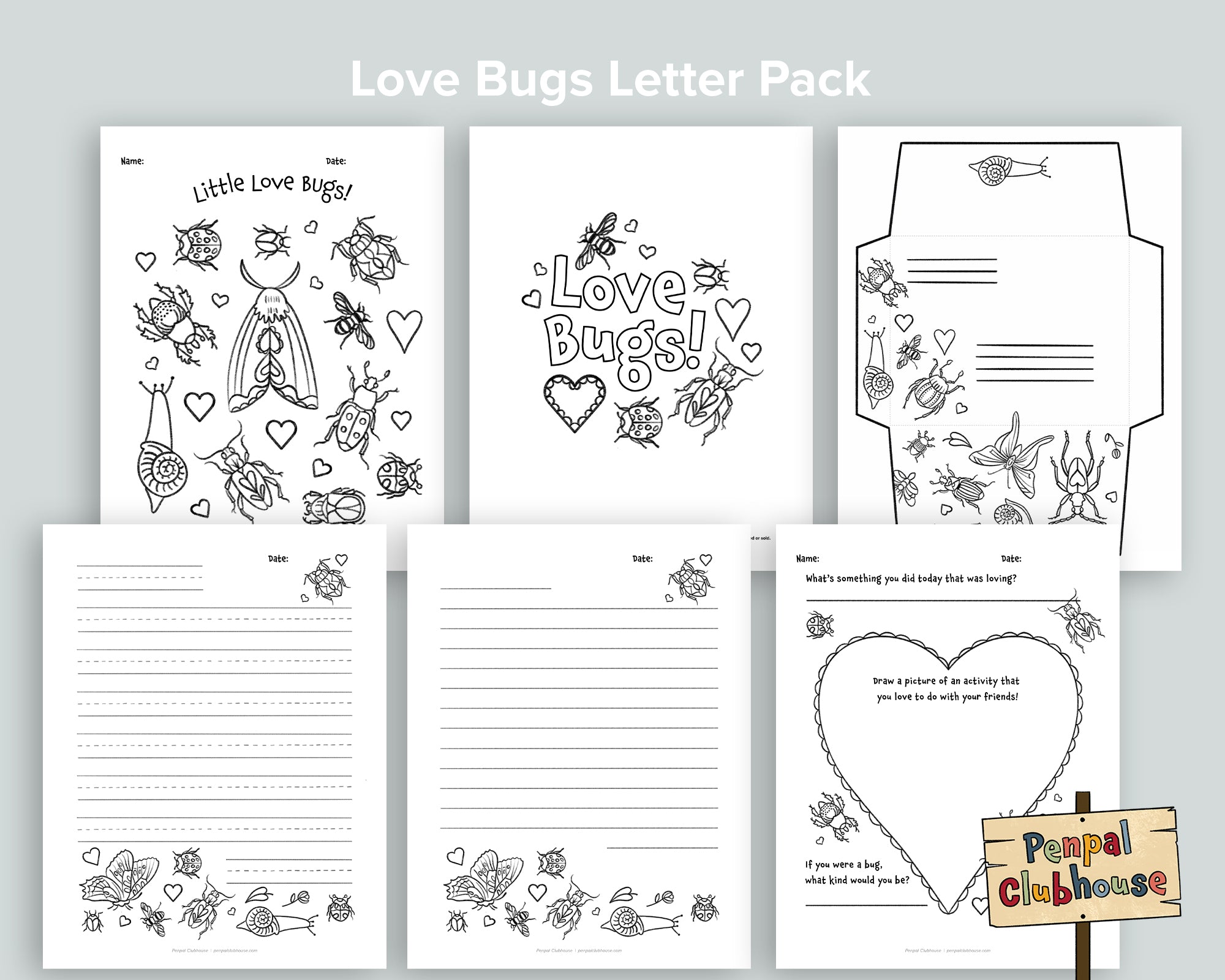 Love Bugs Letter Pack