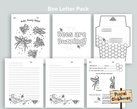 Buzzing Bees Letter Pack