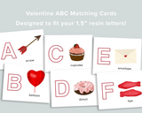 Valentine's Day ABC Resin Letter Match Activity