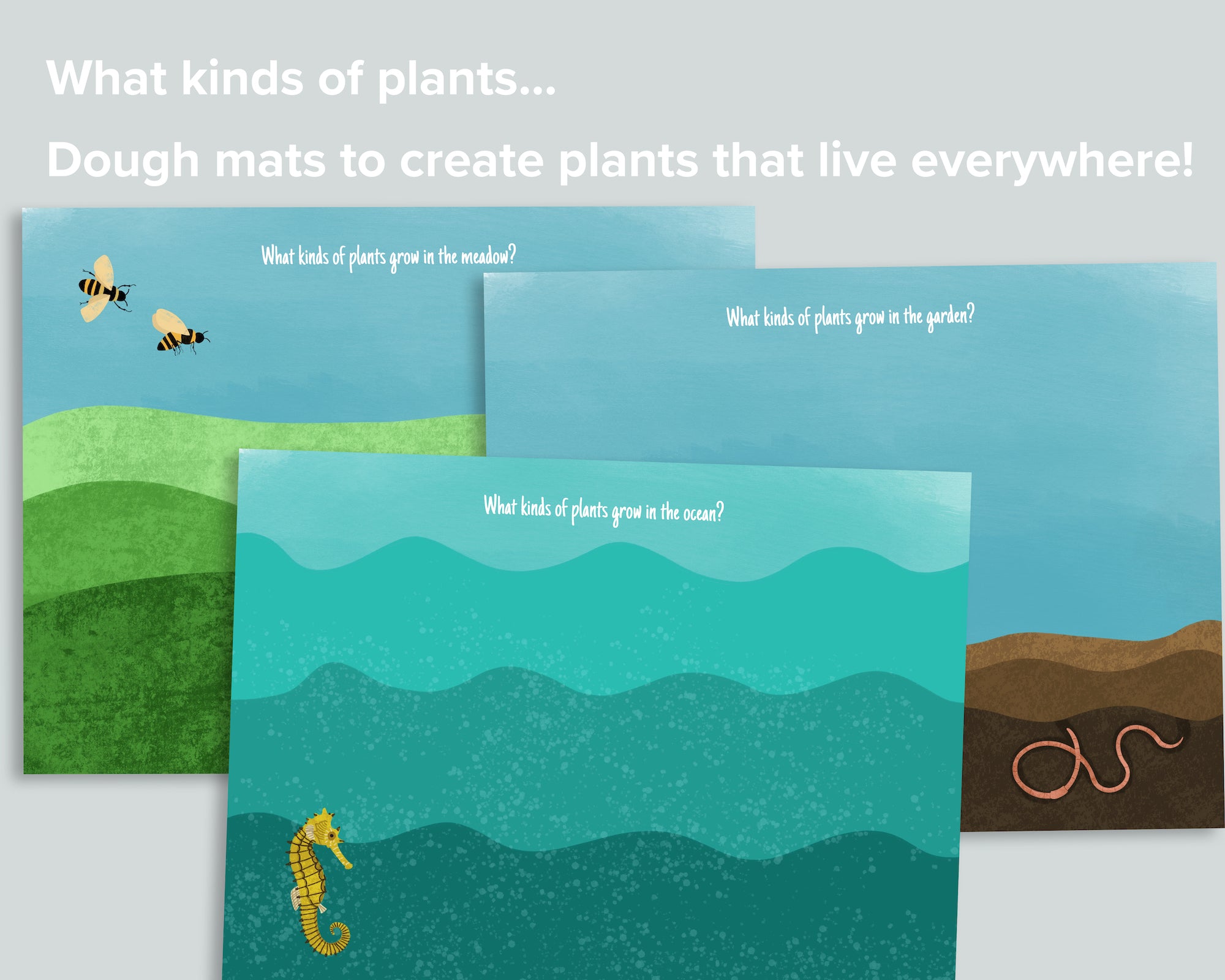 What Kinds of Plants... Dough Mats Freebie