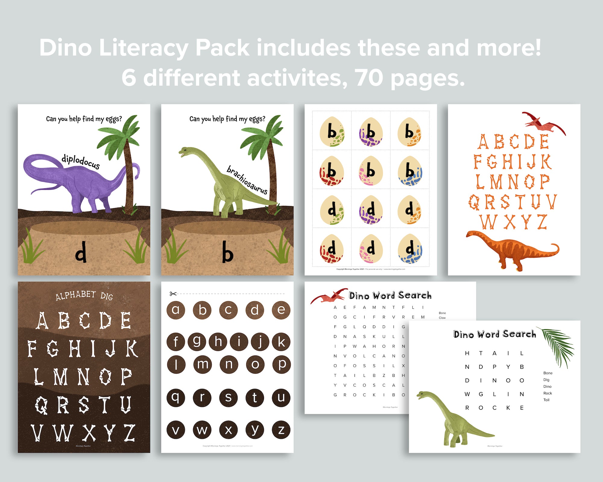 Bundle-asaurus Dino Printables