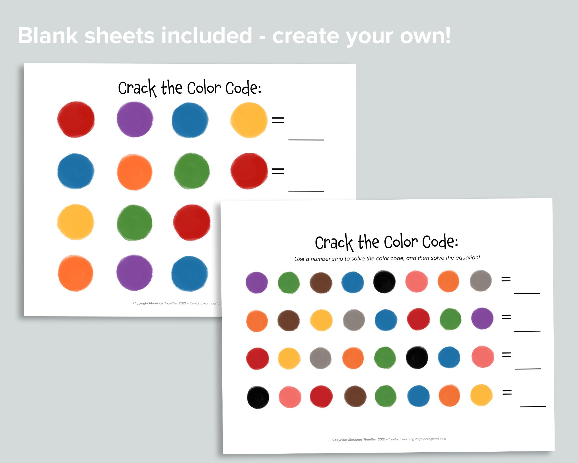 Crack the Color Code! Math Game
