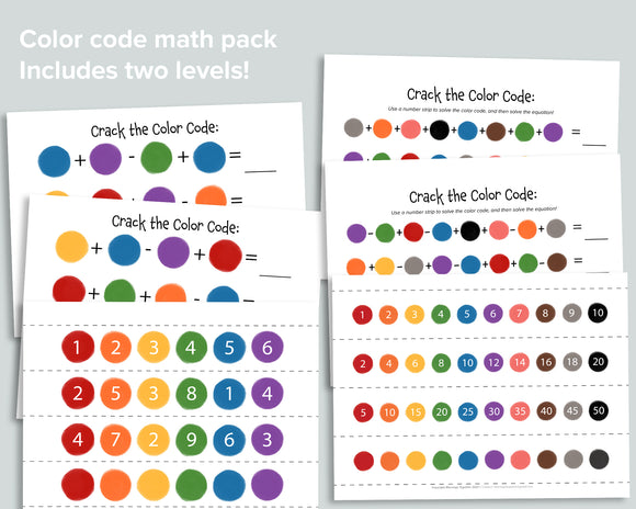 Crack the Color Code! Math Game