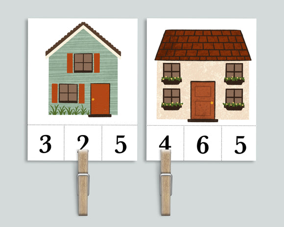 Window Count & Clip Cards 1-10