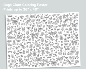 Bugs Giant Coloring Poster