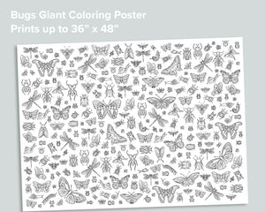 Bugs Giant Coloring Poster