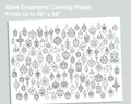 Giant Ornaments Coloring Poster