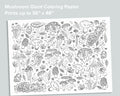 Mushroom Giant Coloring Poster