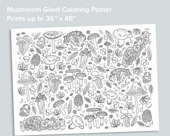 Giant coloring poster Games – Cub Shrub