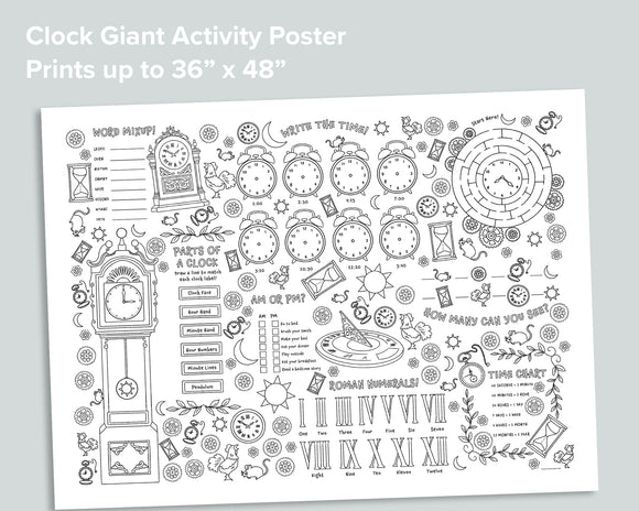 Clock Giant Learning Poster