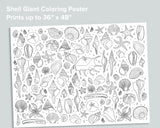 Shell Giant Coloring Poster