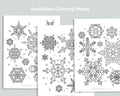 Snowflake Coloring Pages Freebie