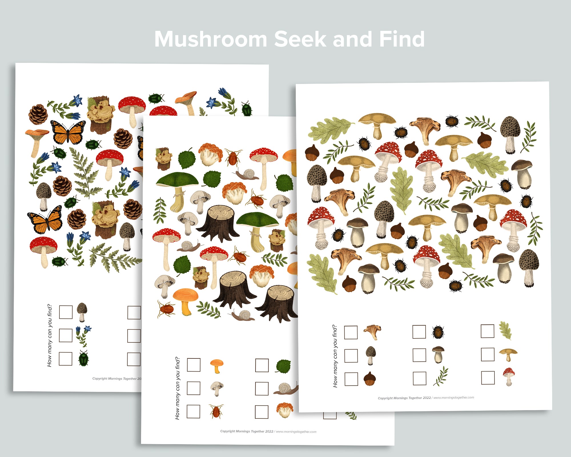Mushroom Activity Pack – Mornings Together