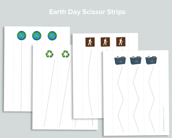Earth Day Scissor Strips Freebie
