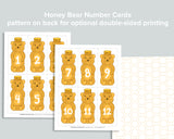 Honey Bear Counting Cards Freebie