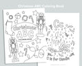 Christmas ABC Coloring Book