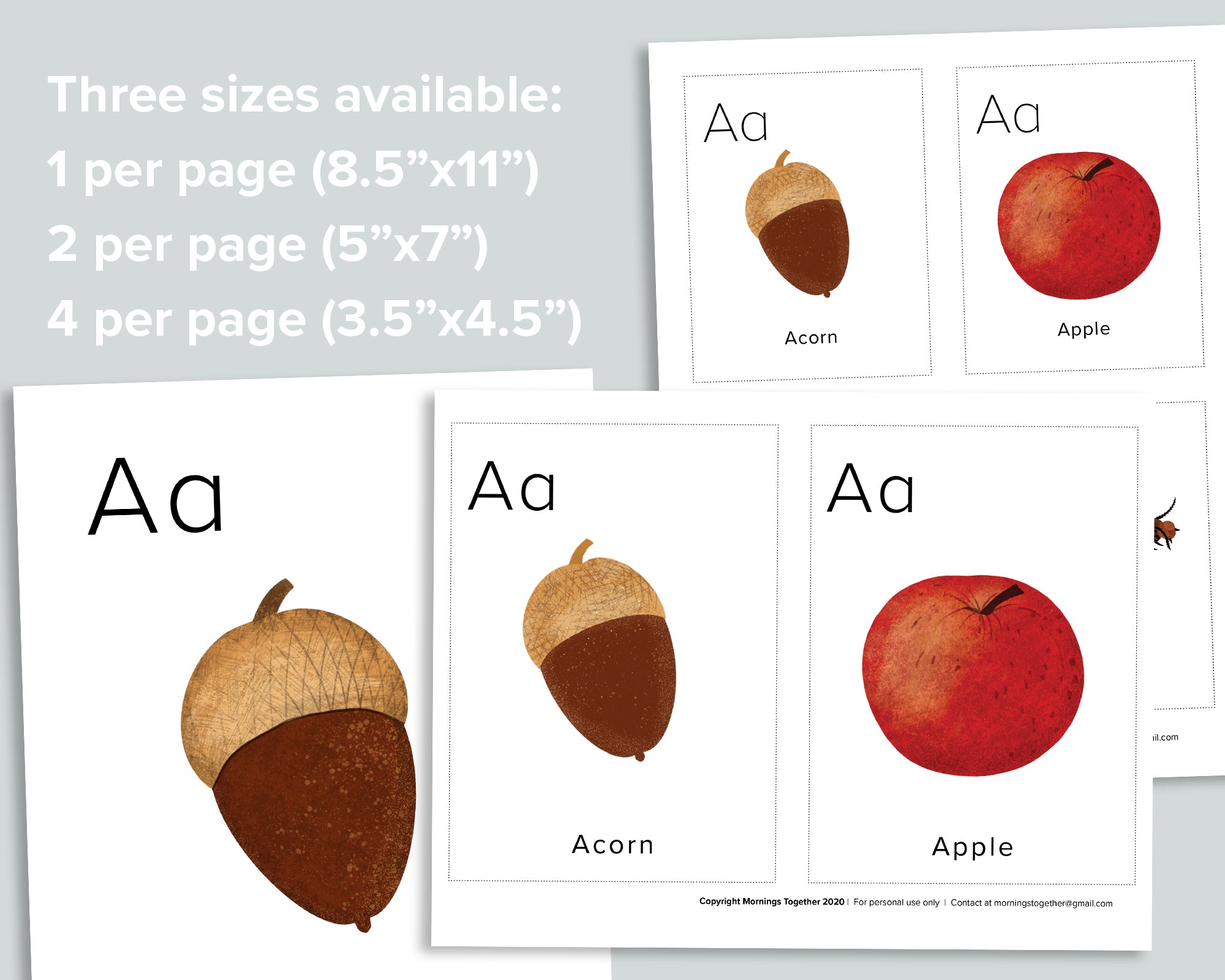 Nature Alphabet Flashcards