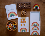 Editable Rainbow Quantity Cards