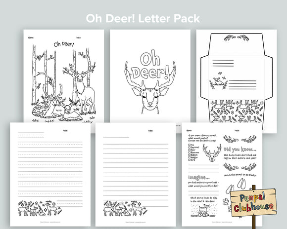Oh Deer! Letter Pack