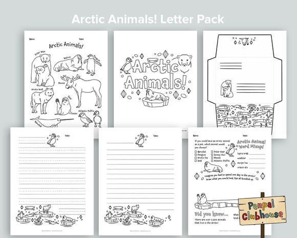 Arctic Animals Letter Pack