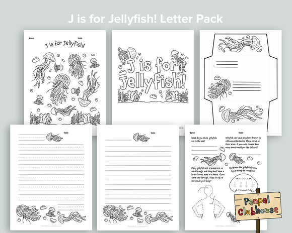 J is for Jellyfish Letter Pack