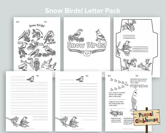 Snow Birds Letter Pack