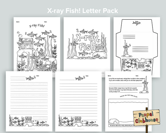 X-ray Fish Letter Pack