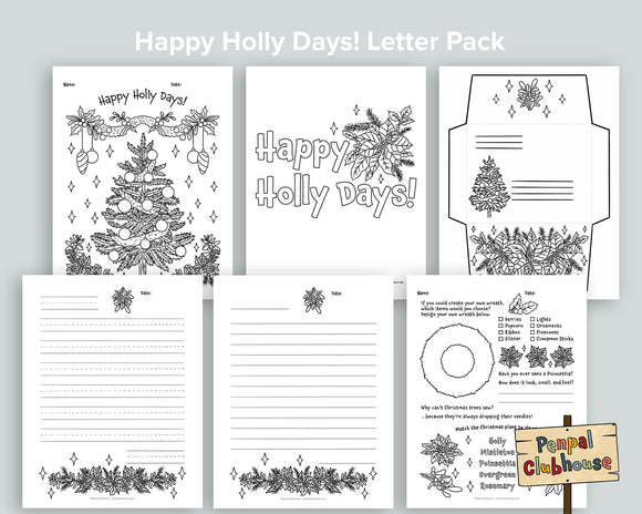 Happy Holly Days Letter Pack