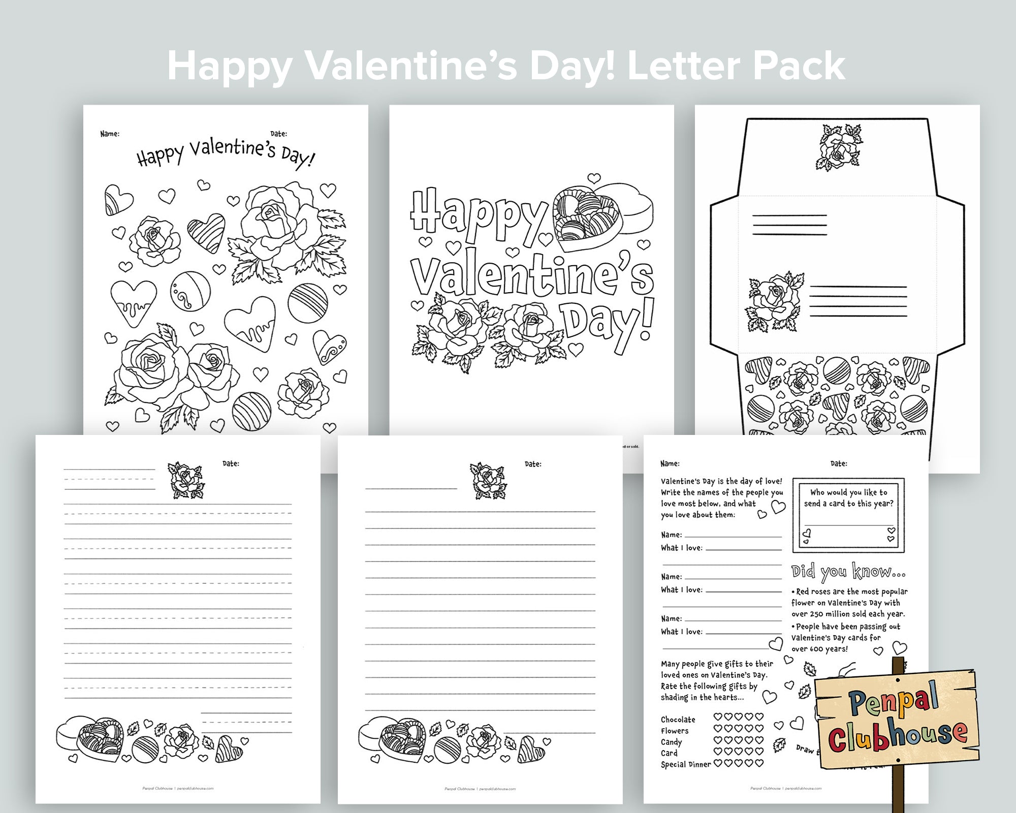 Happy Valentine's Day Letter Pack