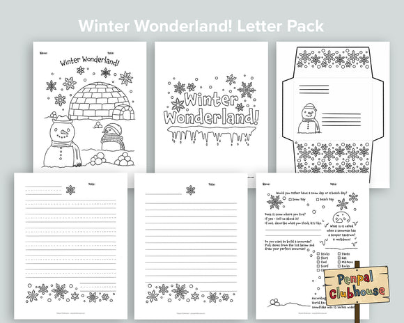 Winter Wonderland Letter Pack