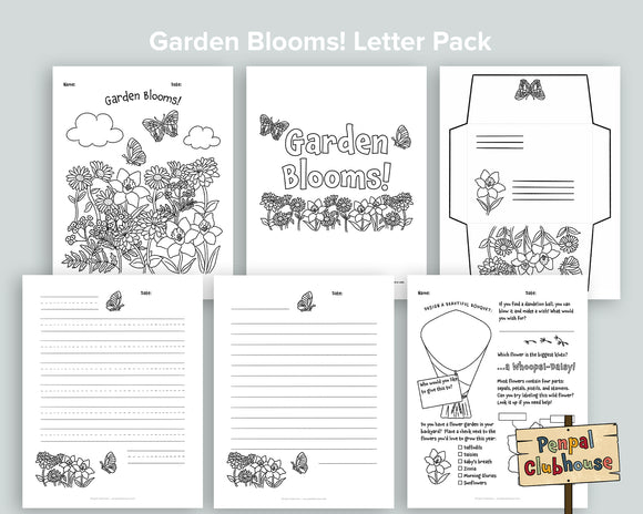 Garden Blooms Letter Pack