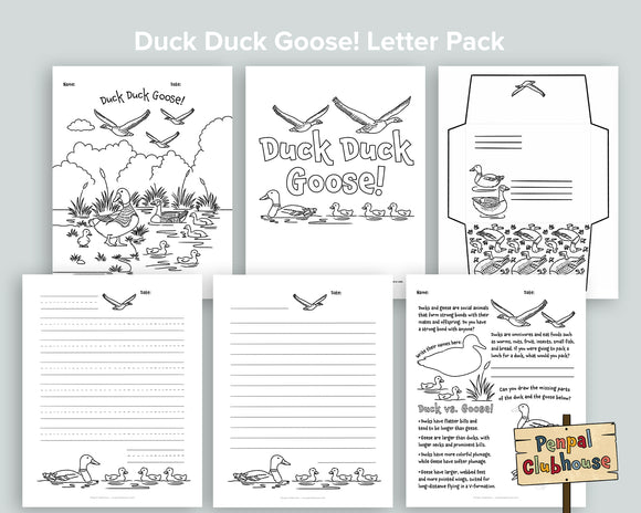 Duck Duck Goose Letter Pack