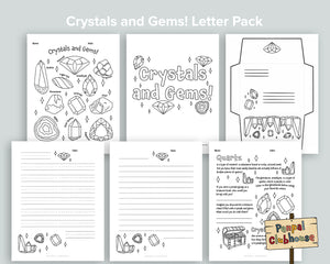 Crystals and Gems Letter Pack