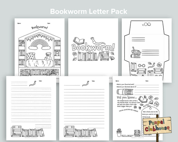 Bookworm! Letter Pack