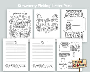 Strawberry Picking Letter Pack