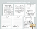 What's for Breakfast Letter Pack