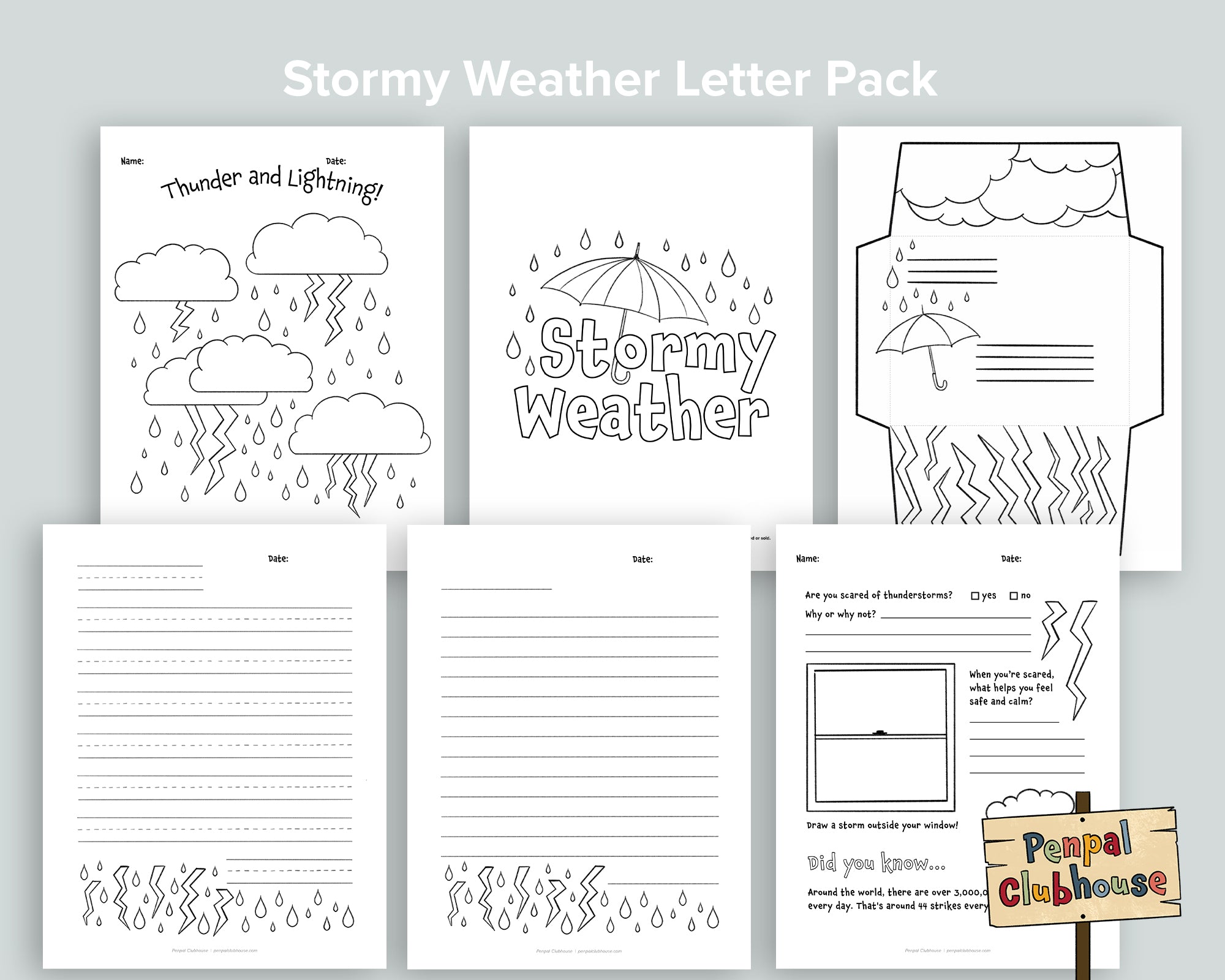Stormy Weather Letter Pack