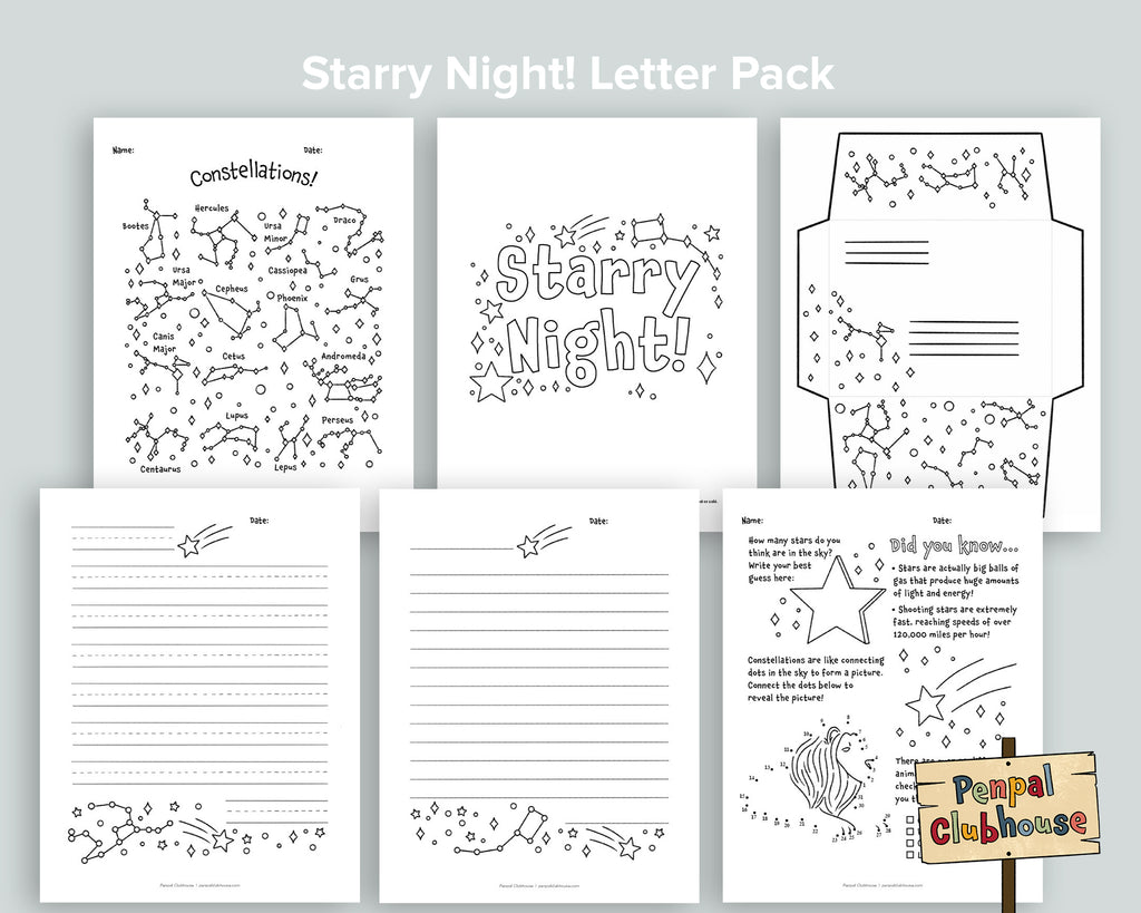 Starry Night Letter Pack