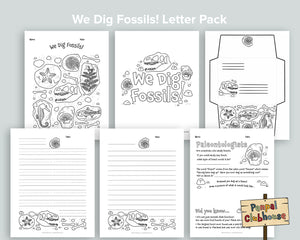 We Dig Fossils Letter Pack