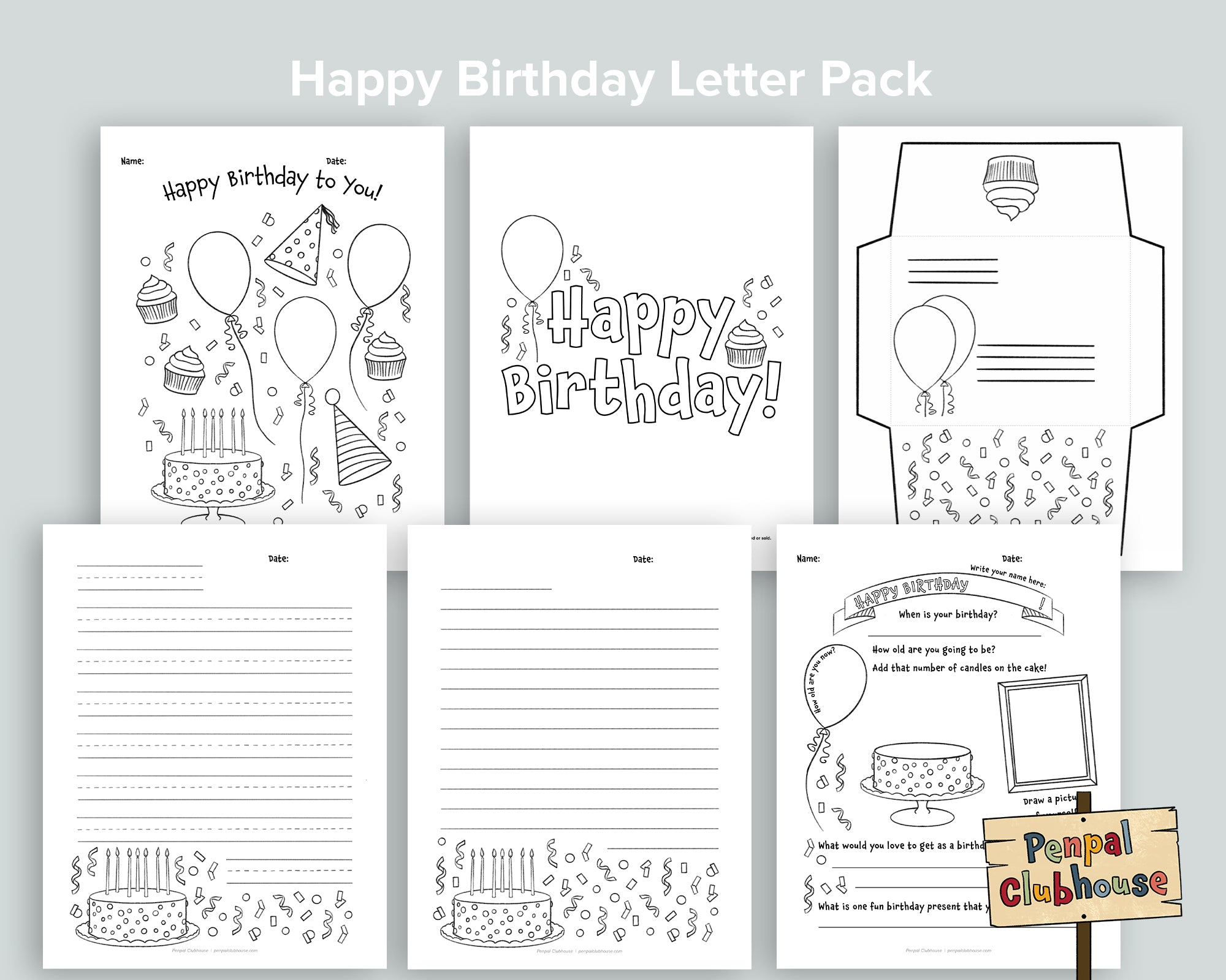 Happy Birthday Letter Pack