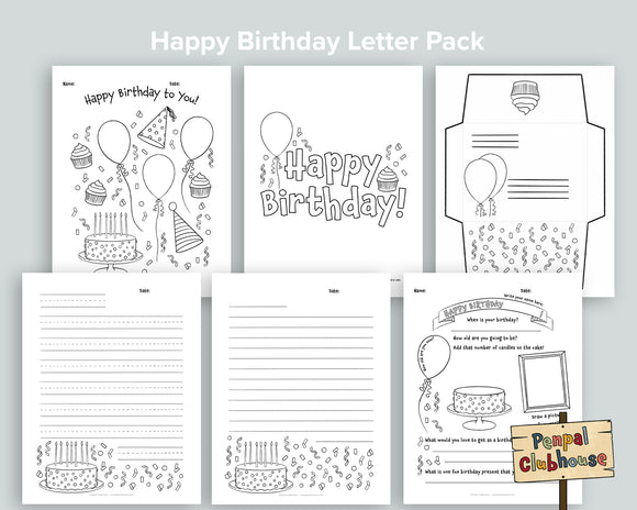 Happy Birthday Letter Pack