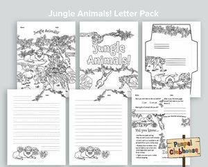 Jungle Animals Letter Pack