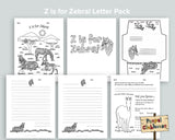Z is for Zebra Letter Pack