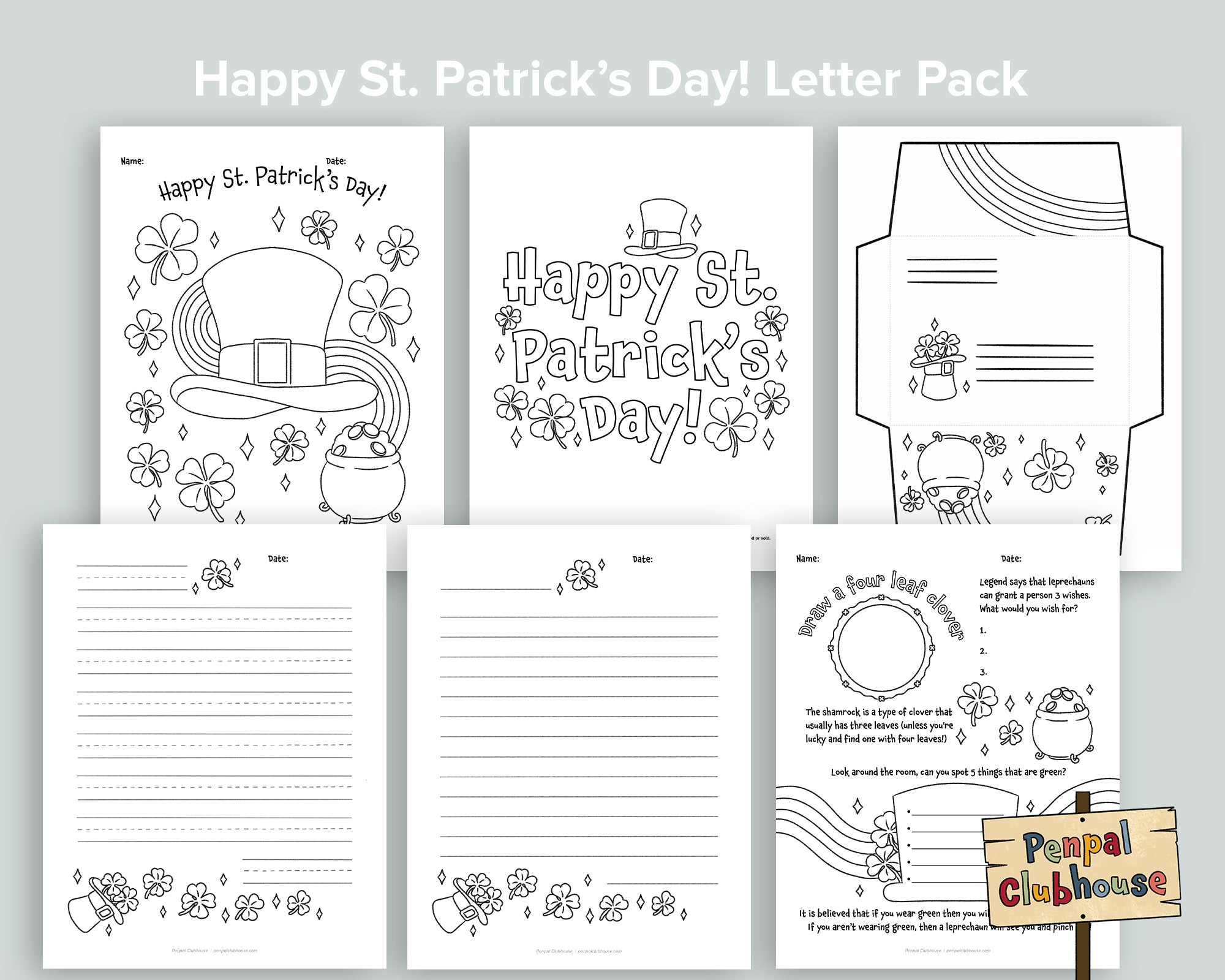Happy Saint Patrick's Day Letter Pack