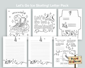 Let's Go Ice Skating Letter Pack